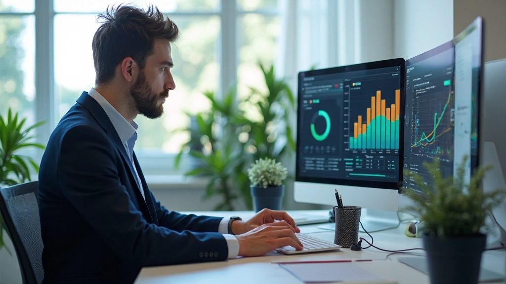 Менеджер по маркетингу анализирует метрики эффективности рекламной кампании